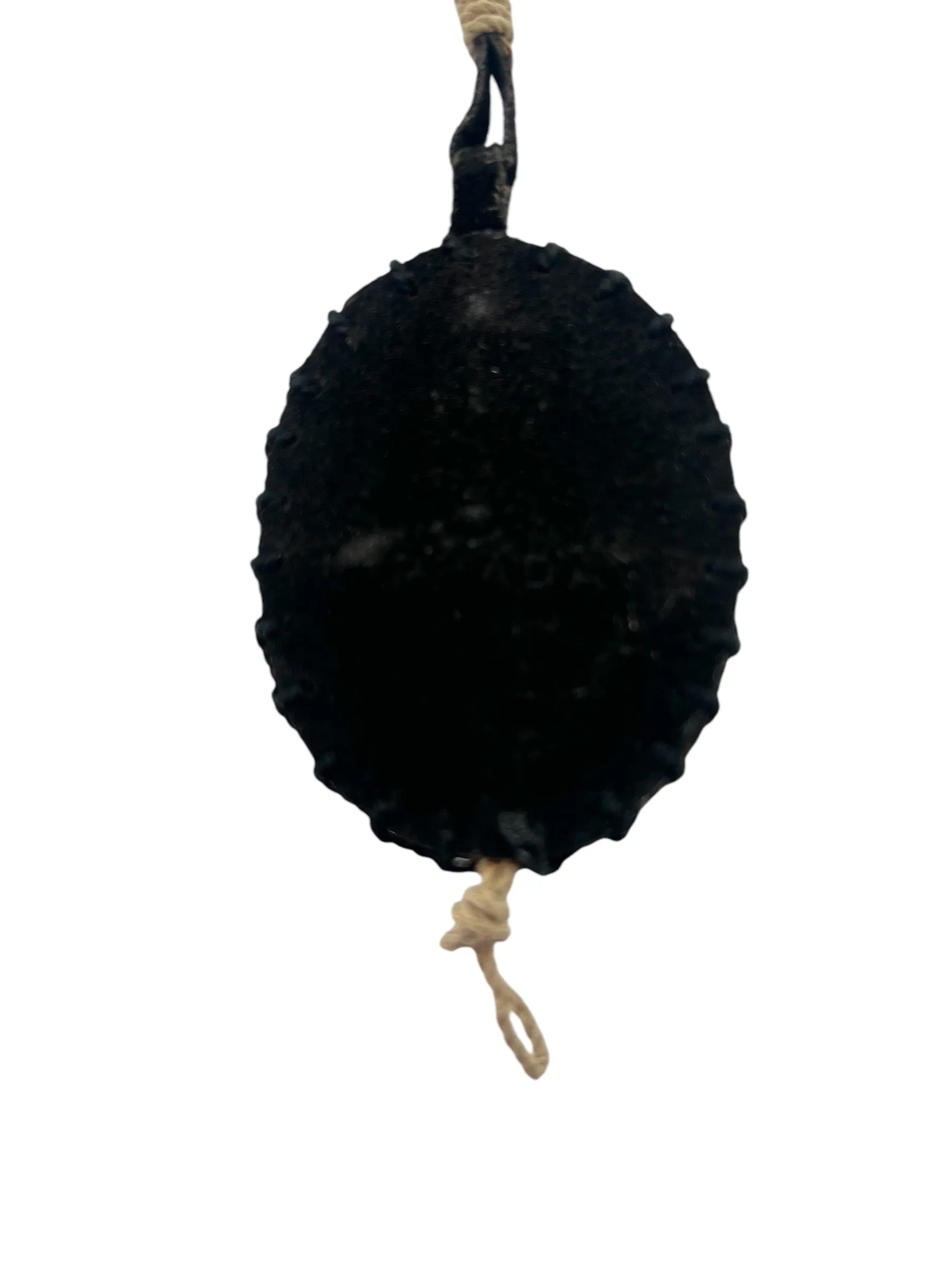 PRADA S/S 1994 Landscape Cameo Necklace with Long Suede Ties