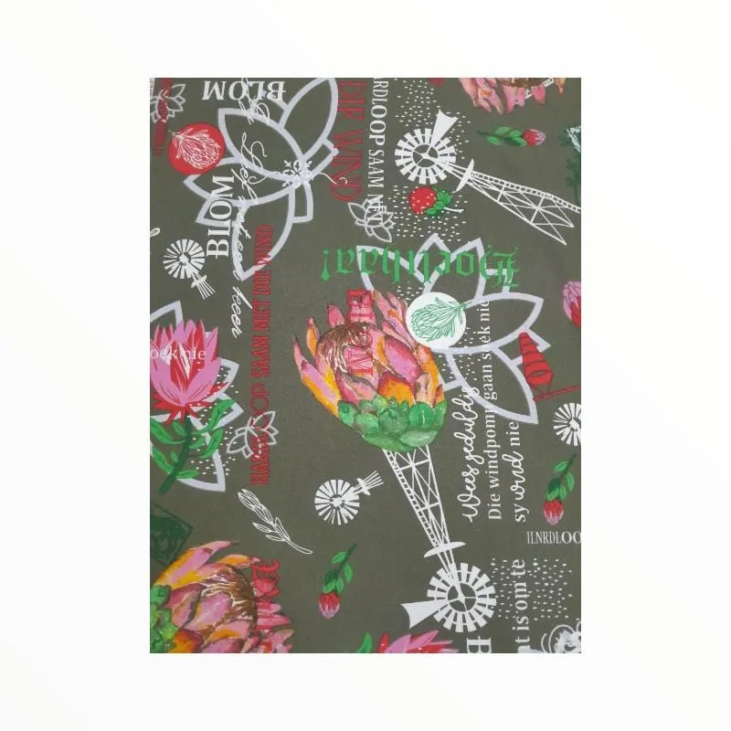 Printed Mini Matt Design 8 Afrikaans Collection 140 cm