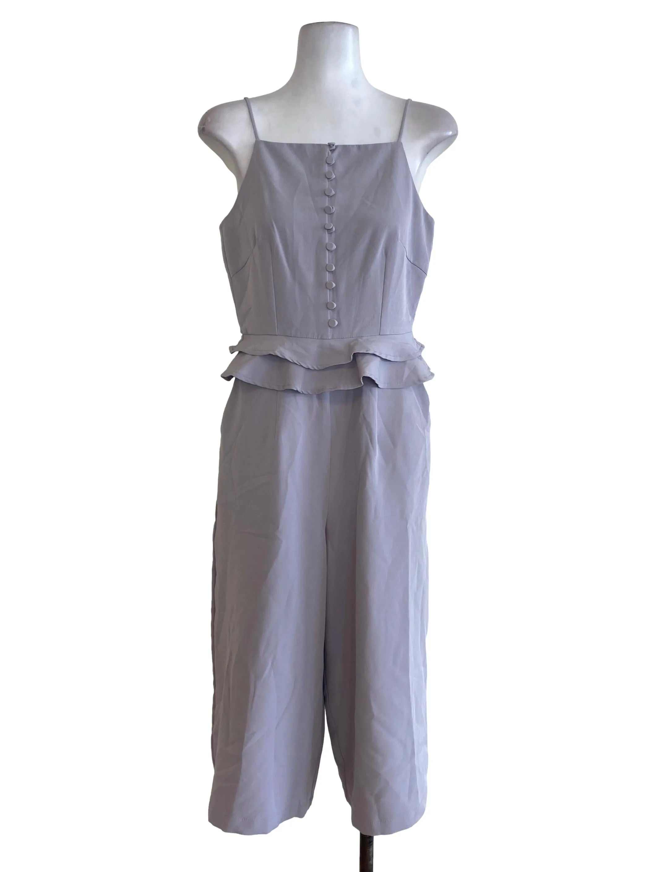 Purple Ruffle Jumpsuits