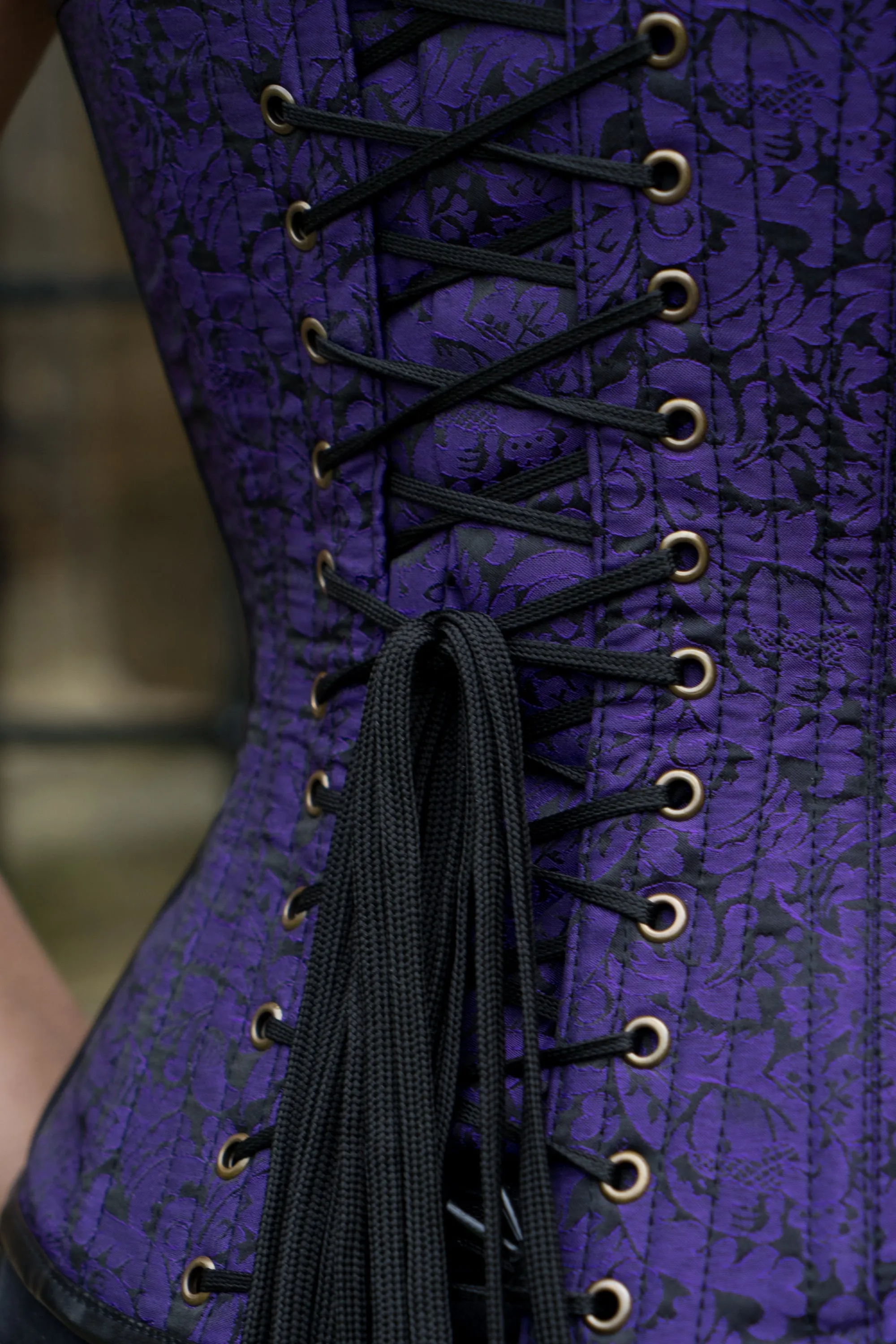 Purple Steampunk Corset With Chains