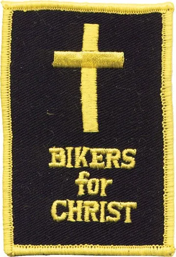 "Bikers for Christ" Cross Patch 3" x 2"