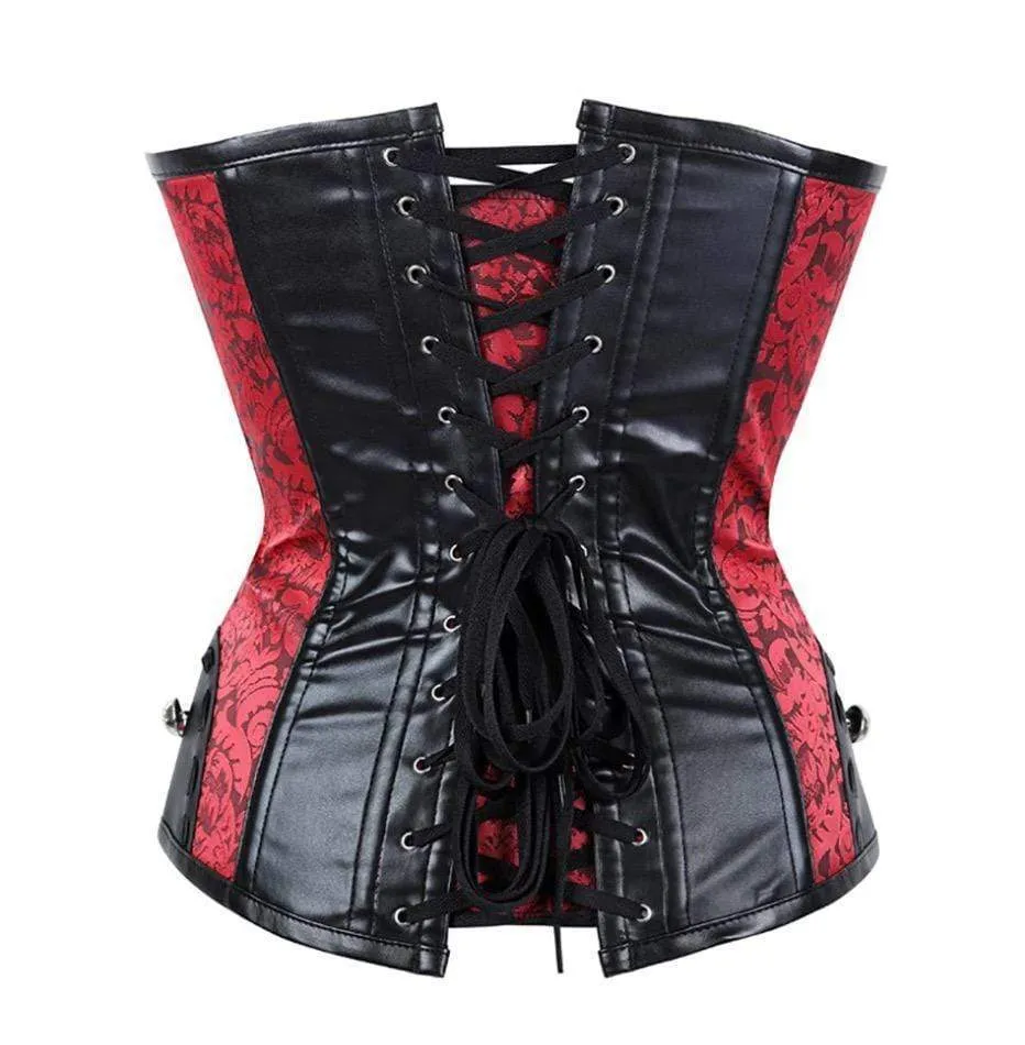 Rachida Brocade Steampunk Overbust Corset