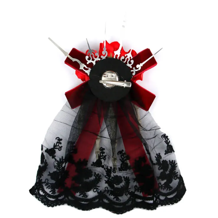 Red Bone Hand Hairpin