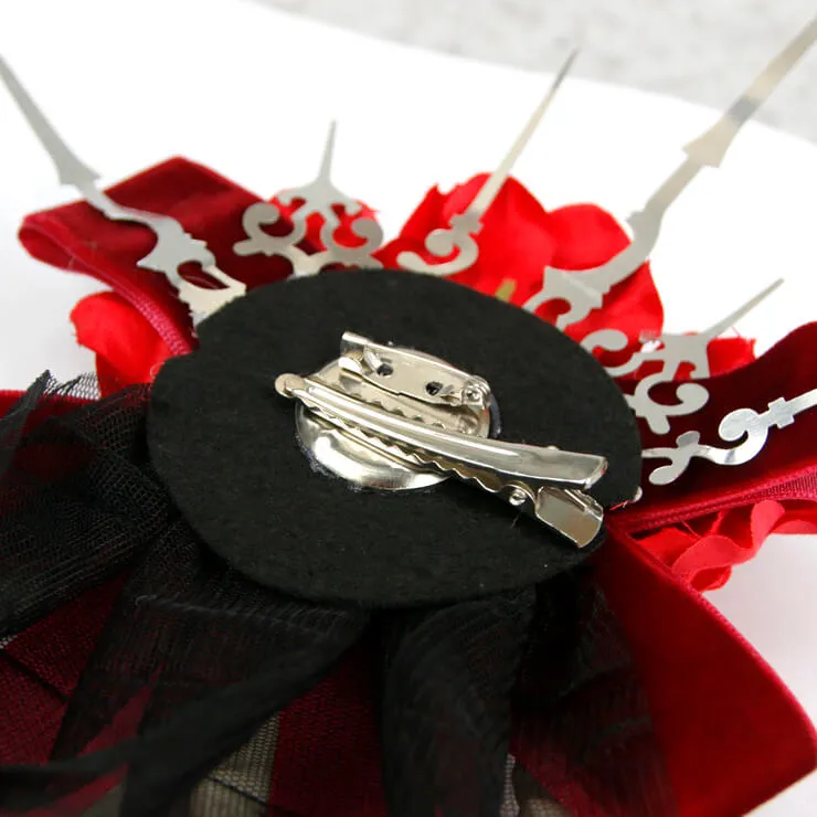 Red Bone Hand Hairpin
