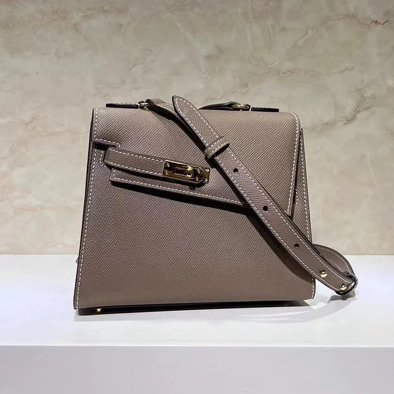 Renee Padlock Leather Satchel