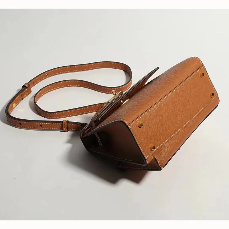 Renee Padlock Leather Satchel