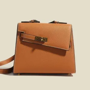 Renee Padlock Leather Satchel
