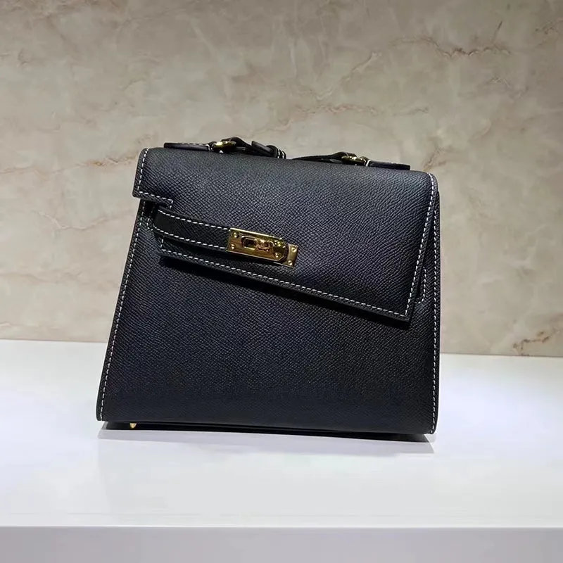 Renee Padlock Leather Satchel