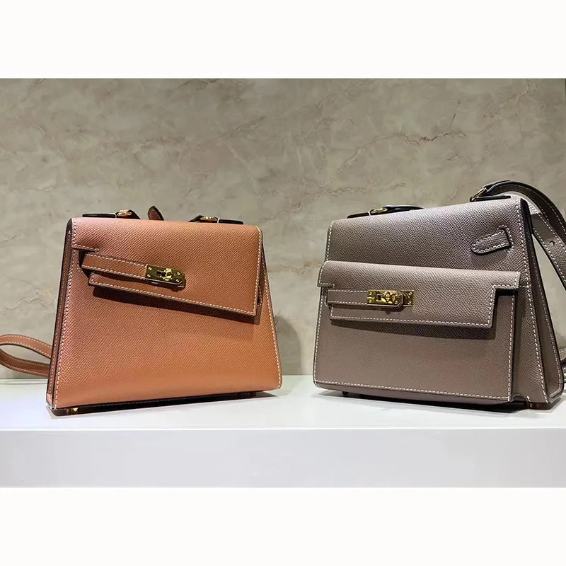 Renee Padlock Leather Satchel