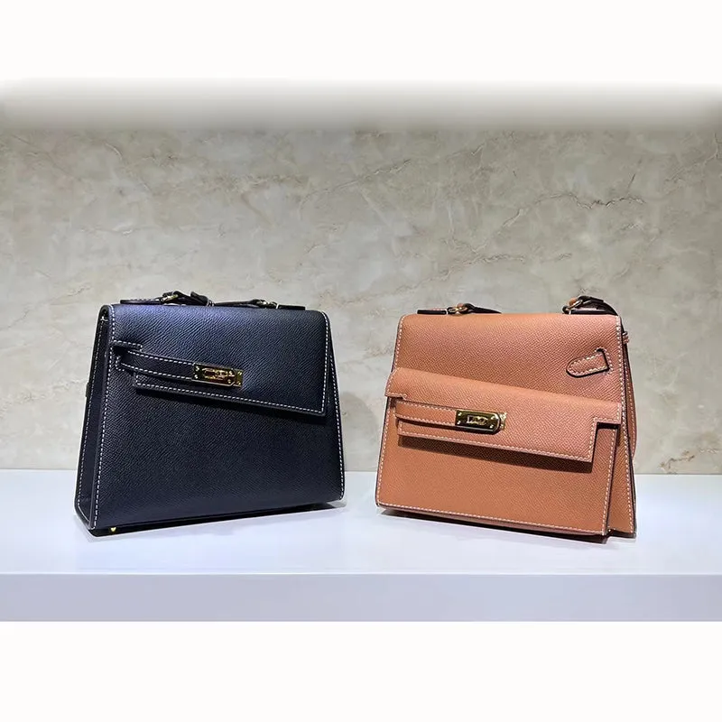 Renee Padlock Leather Satchel
