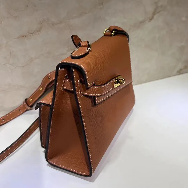 Renee Padlock Leather Satchel