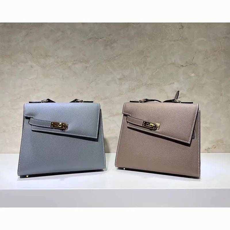 Renee Padlock Leather Satchel