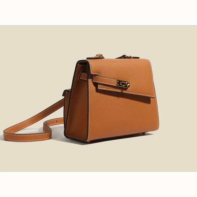 Renee Padlock Leather Satchel