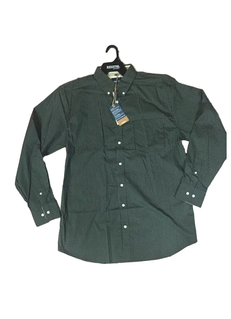 Resistol Rowell Green Button Up Shirt