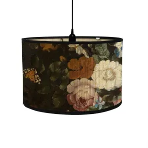 Retro Tropical Paradise Drum Lampshade