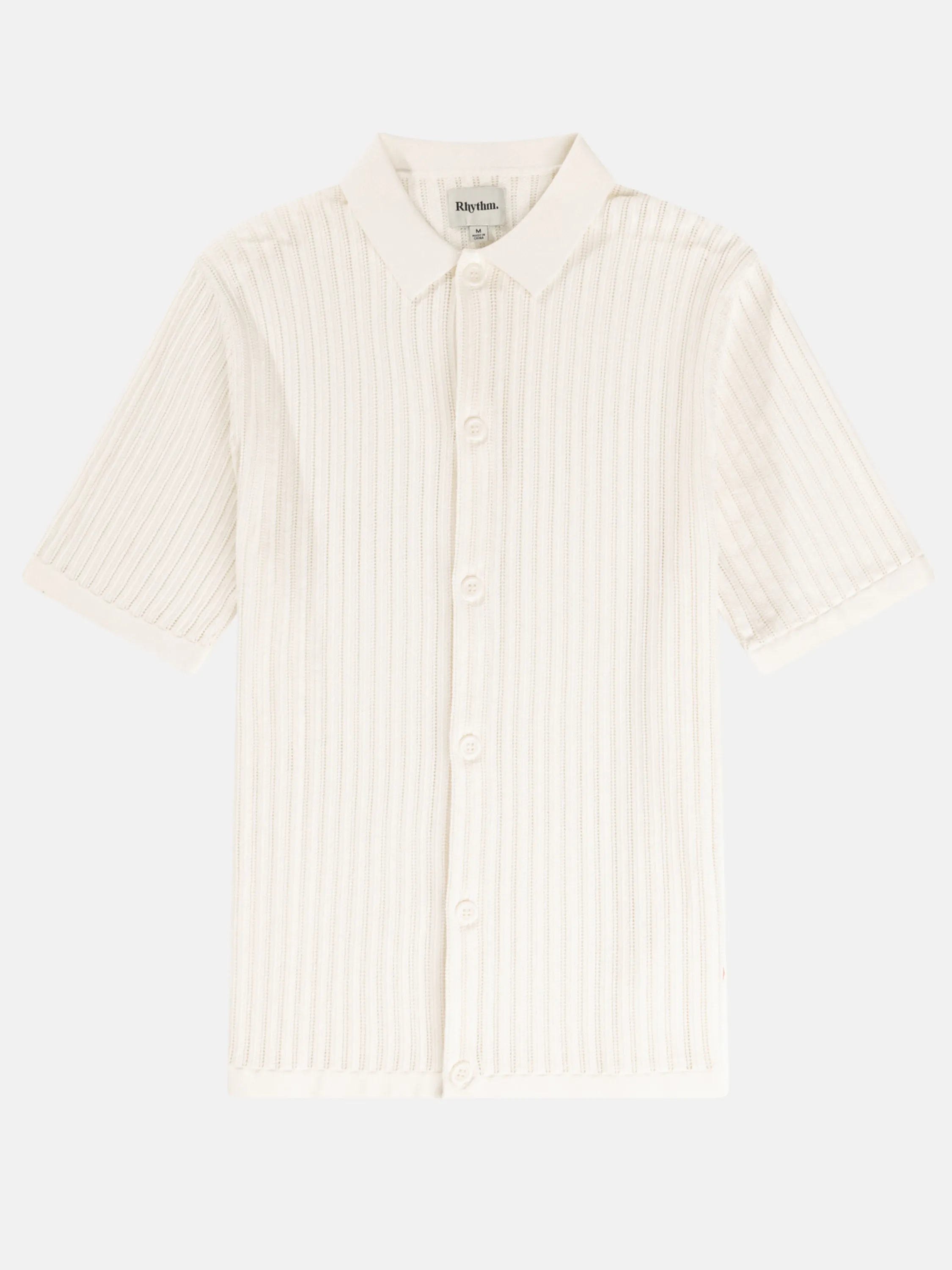 Rhythm Knit Button Down Polo - Natural