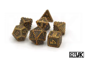 Rivets Metal Dice - Gold