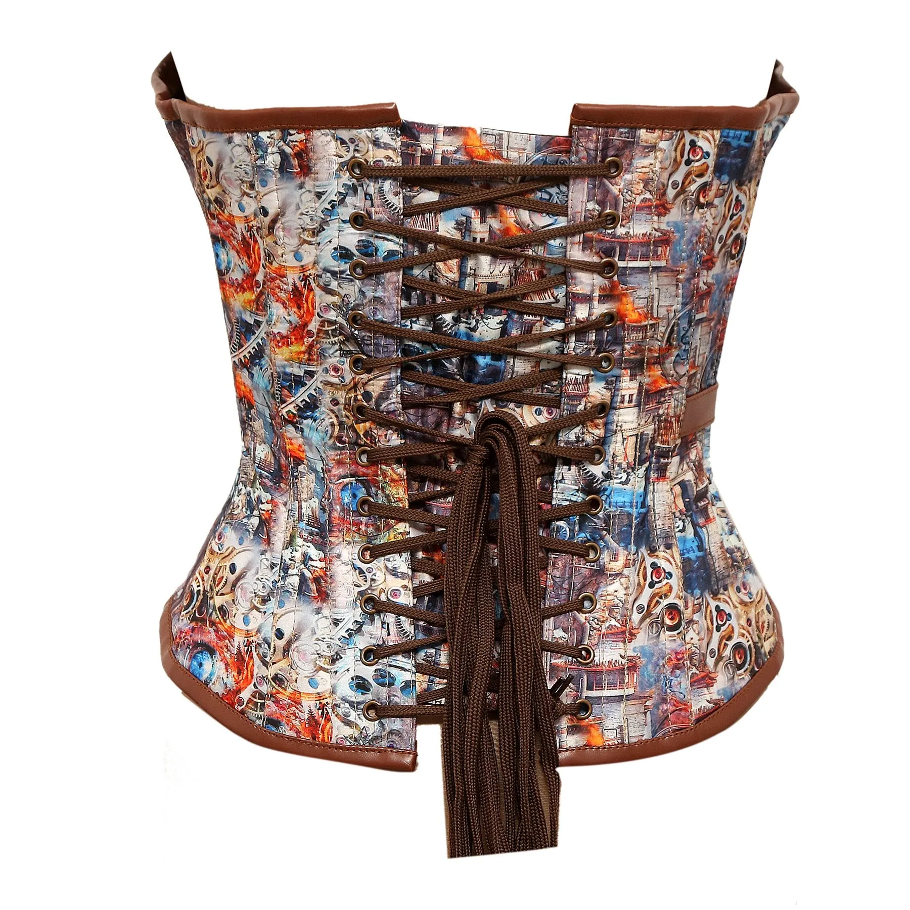 Rues Steampunk Steel Boned Overbust Corset