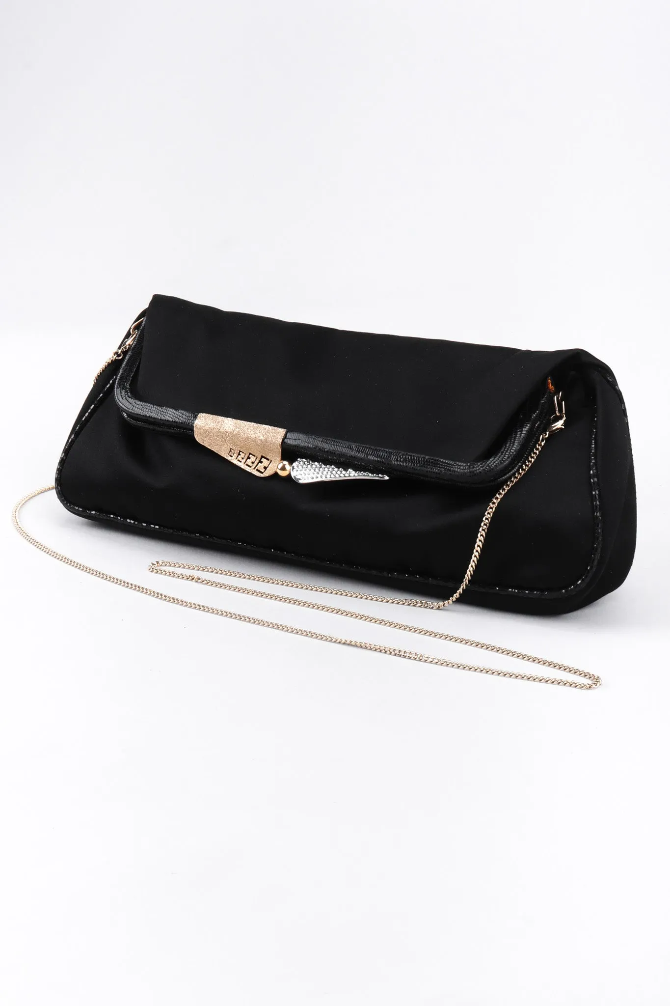 Satin Baguette Clutch