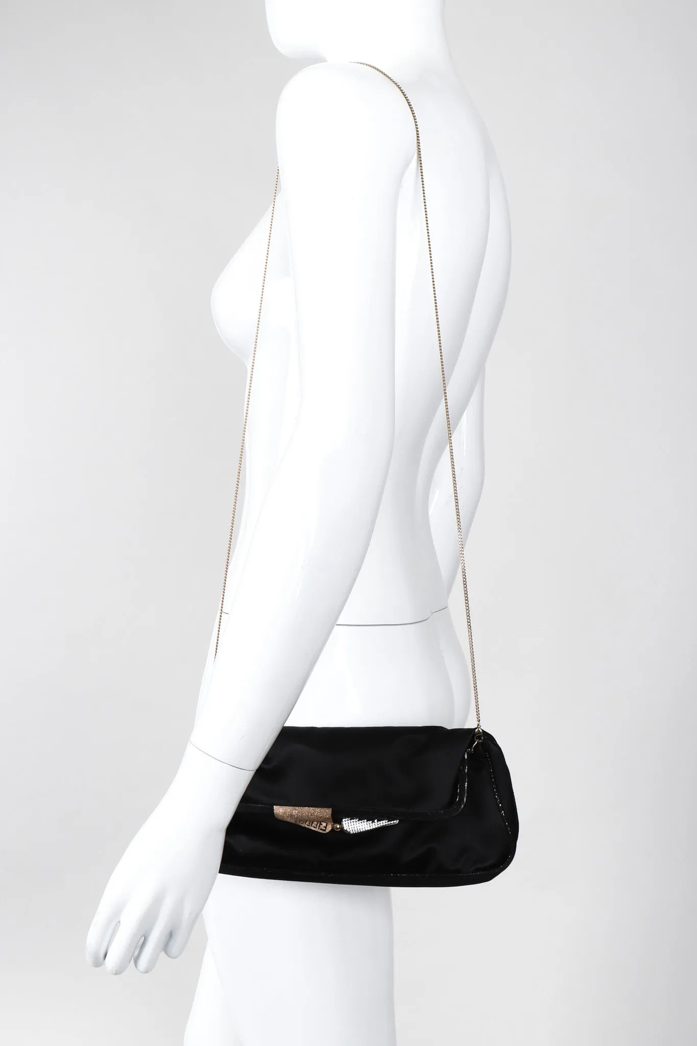 Satin Baguette Clutch
