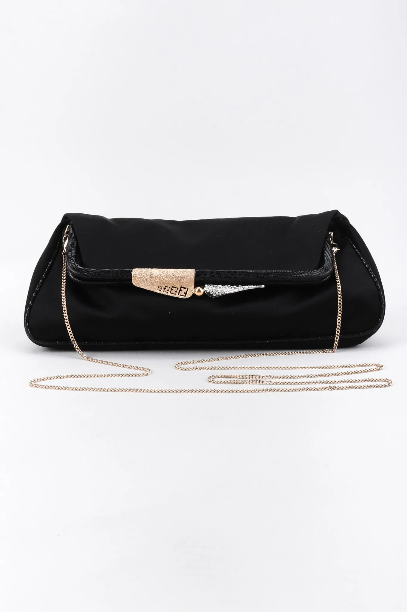 Satin Baguette Clutch