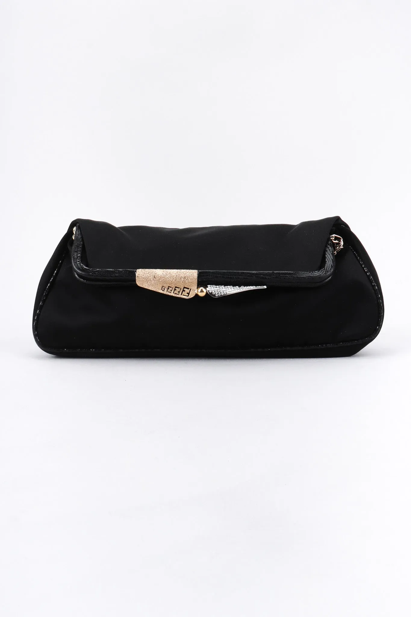 Satin Baguette Clutch