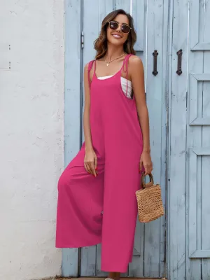 Scoop Neck Spaghetti Strap Jumpsuit