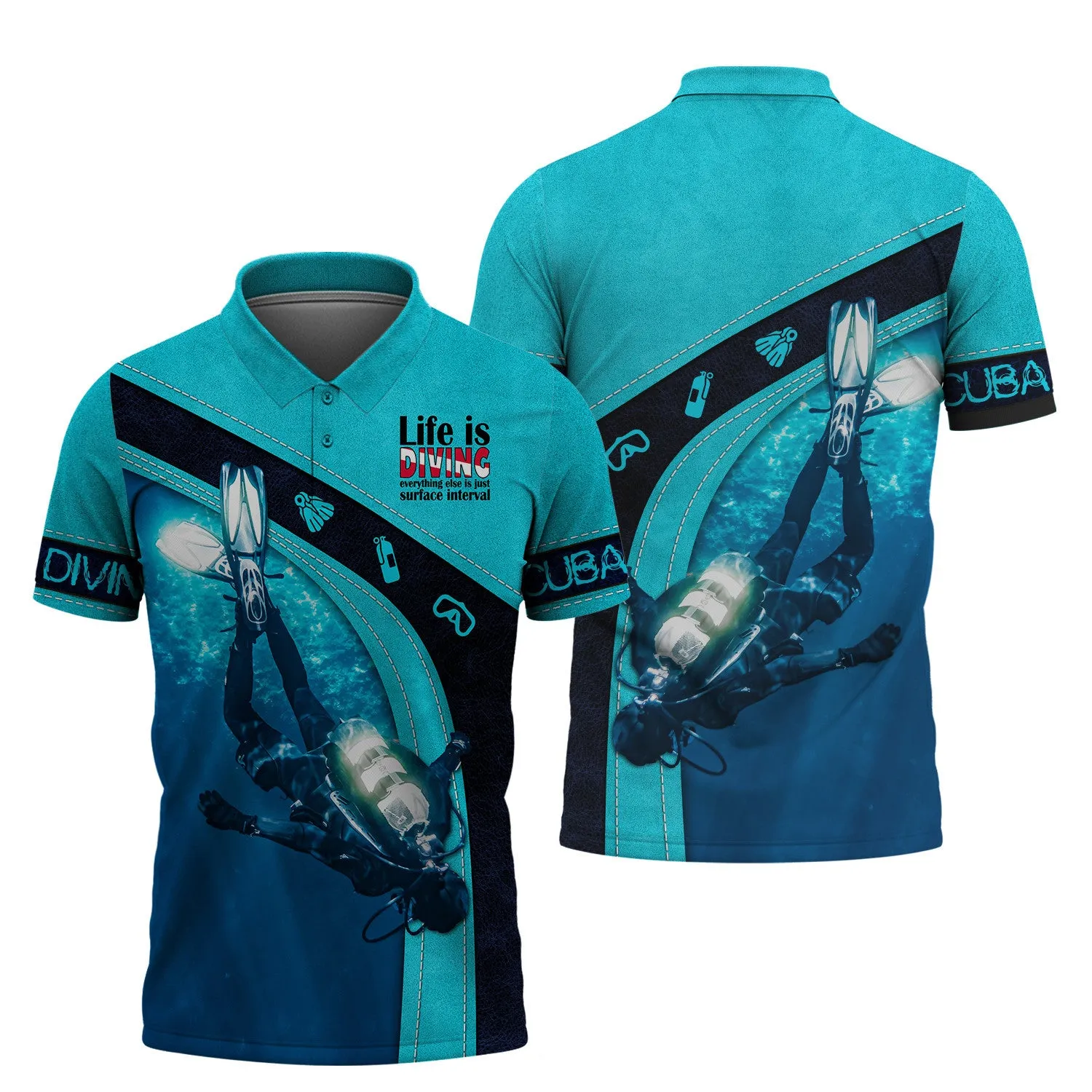 Scuba Diving 3D All Over Printed 3D Hoodie Tshirt