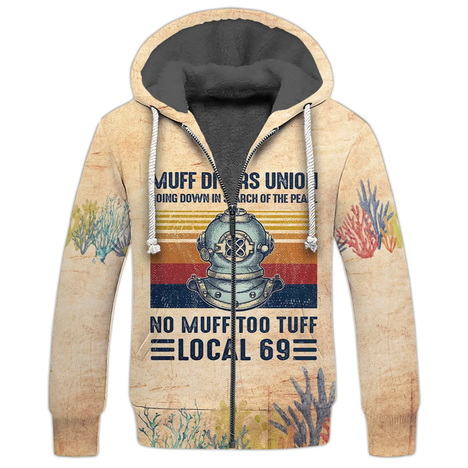 Scuba Muff Divers Union 3D All Over Printed Tshirt Dive