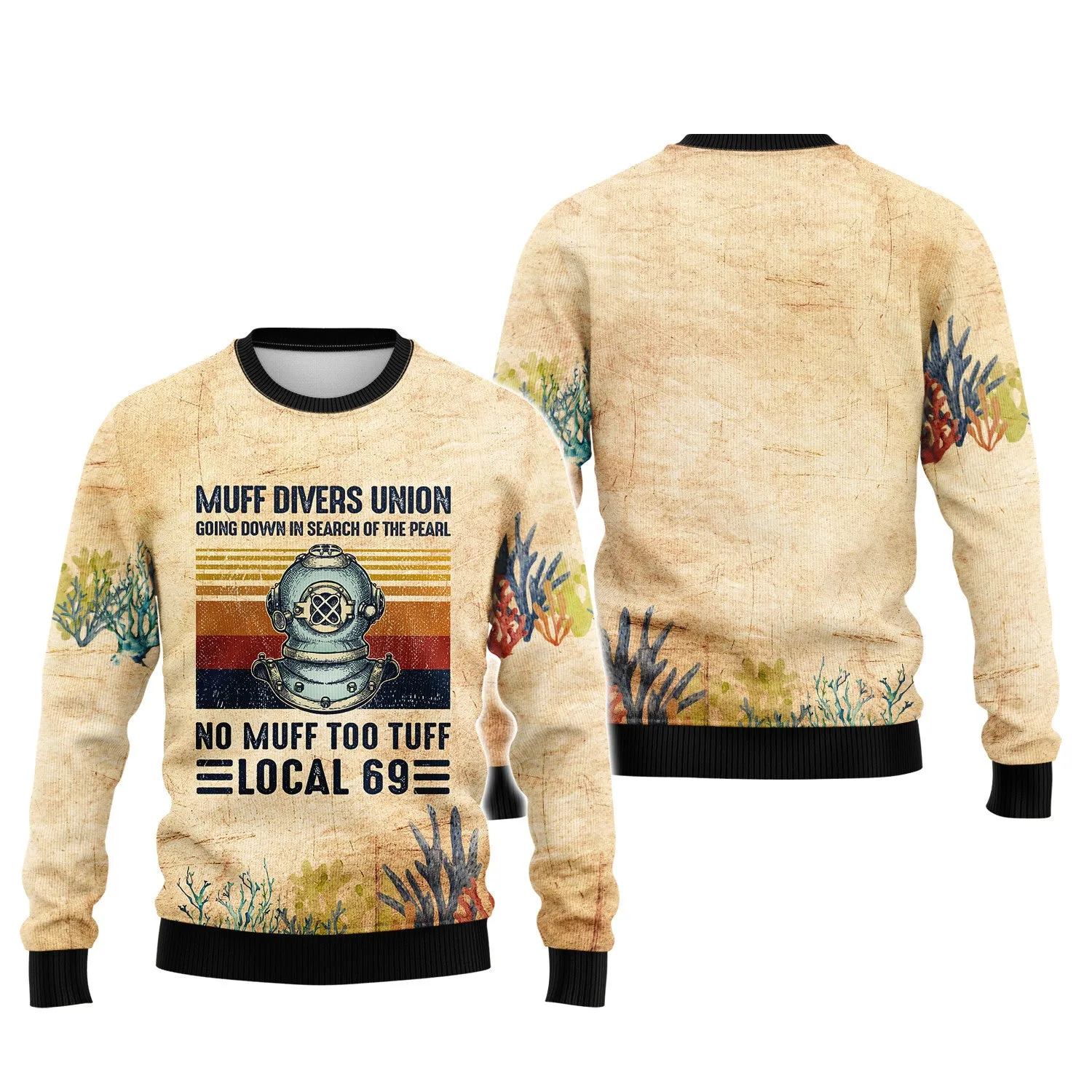 Scuba Muff Divers Union 3D All Over Printed Tshirt Dive