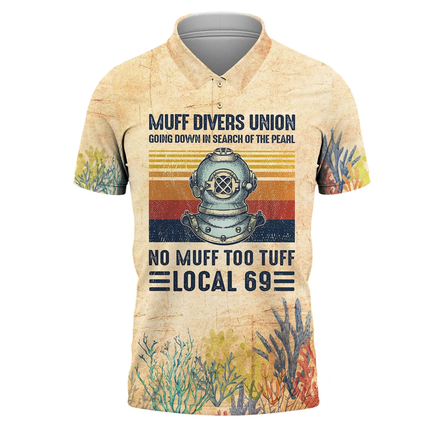 Scuba Muff Divers Union 3D All Over Printed Tshirt Dive
