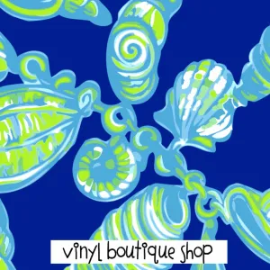 Shell Lilly Inspired Printed Patterned Craft Vinyl