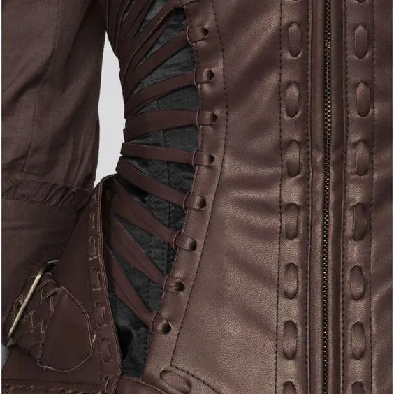 Shoudran Brown Steampunk Overbust Corset