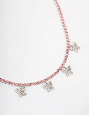 Silver Butterfly Curb Choker
