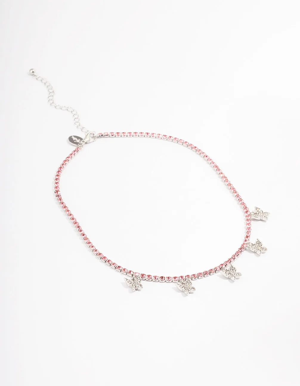 Silver Butterfly Curb Choker