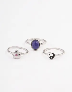 Silver Mood Multi Pack Ring