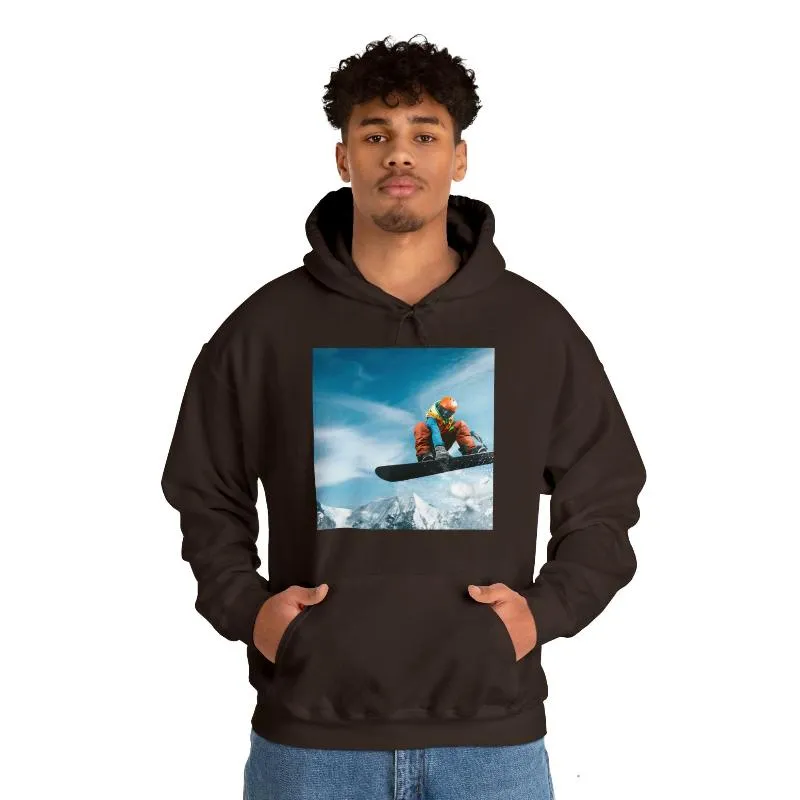 Snowboarder Hoodie With Funny Message - Ride the Slopes in Style and Comfort. For Him and Her.