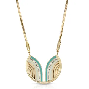 South Beach Necklace - Turquoise/White