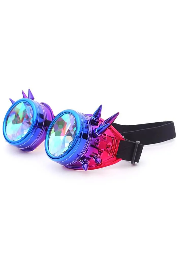 Spiky Kaleidoscope Steampunk Goggles