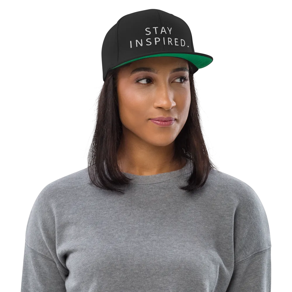 Stay Inspired. Snapback Hat