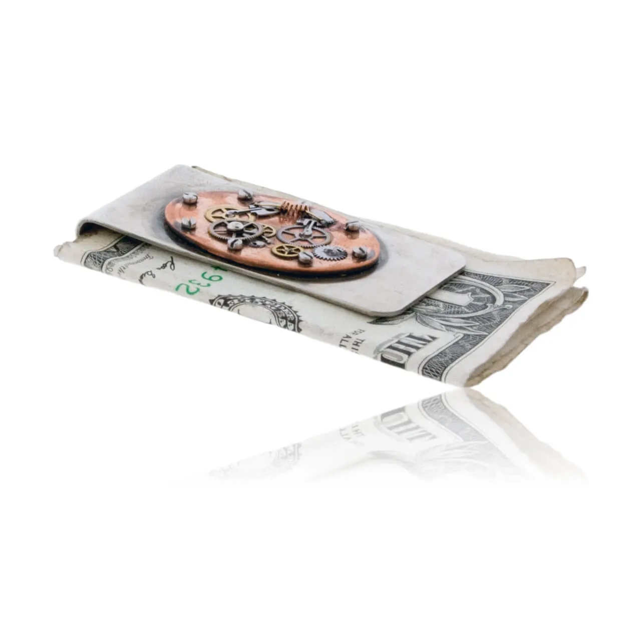 Steam Punk Silver, Copper Money Clip