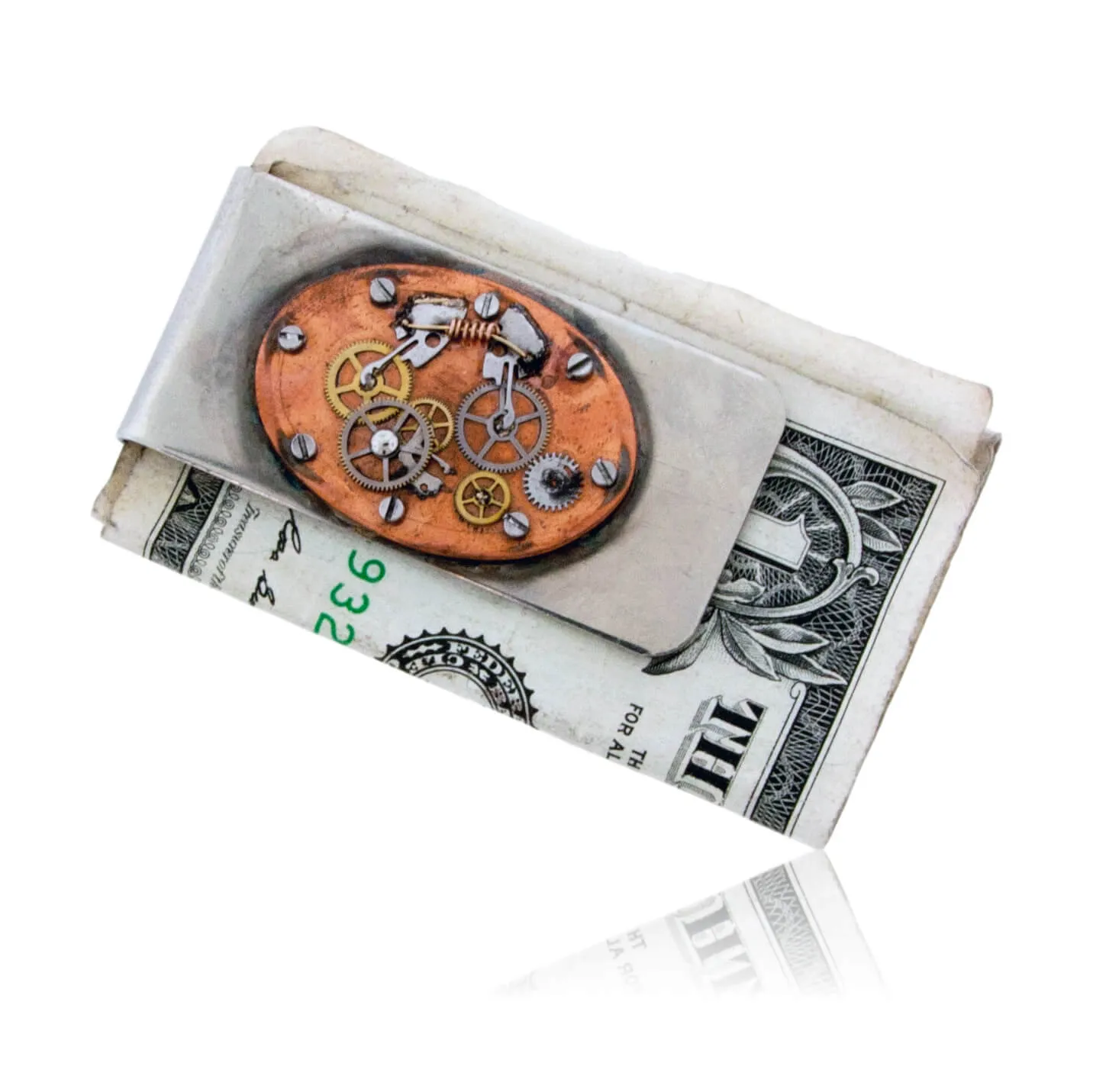 Steam Punk Silver, Copper Money Clip