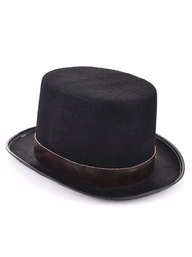 Steampunk Accessory Metal Gears Masquerade Party Costume Top Hat