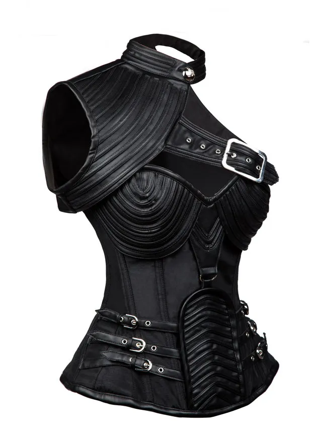 Steampunk Gothic Heavy Strong Steel Boned Corset with Zipper