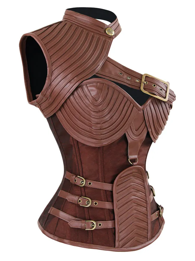 Steampunk Gothic Heavy Strong Steel Boned Corset with Zipper