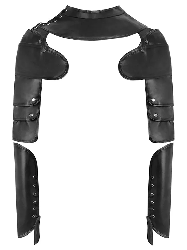 Steampunk Gothic Shoulder Shrug Armor Arm Guards Bracers