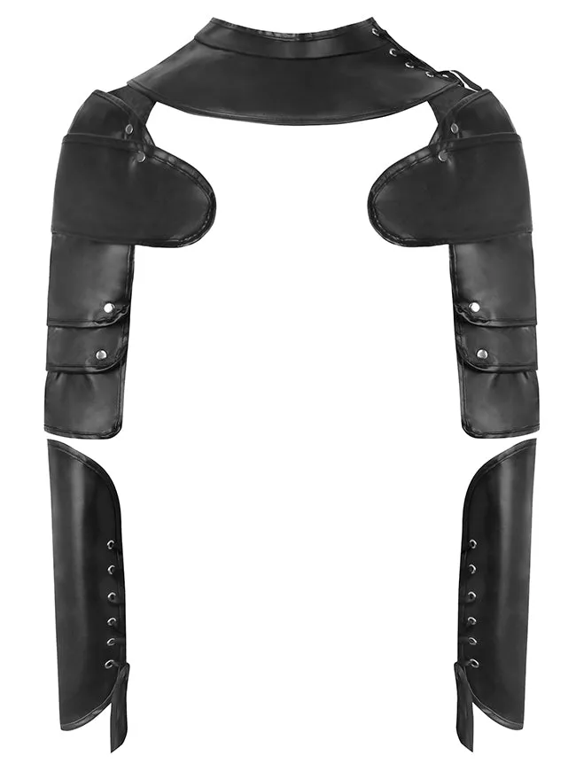 Steampunk Gothic Shoulder Shrug Armor Arm Guards Bracers