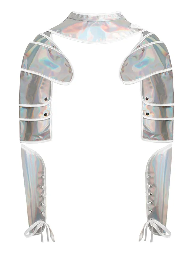Steampunk Gothic Shoulder Shrug Armor Arm Guards Bracers