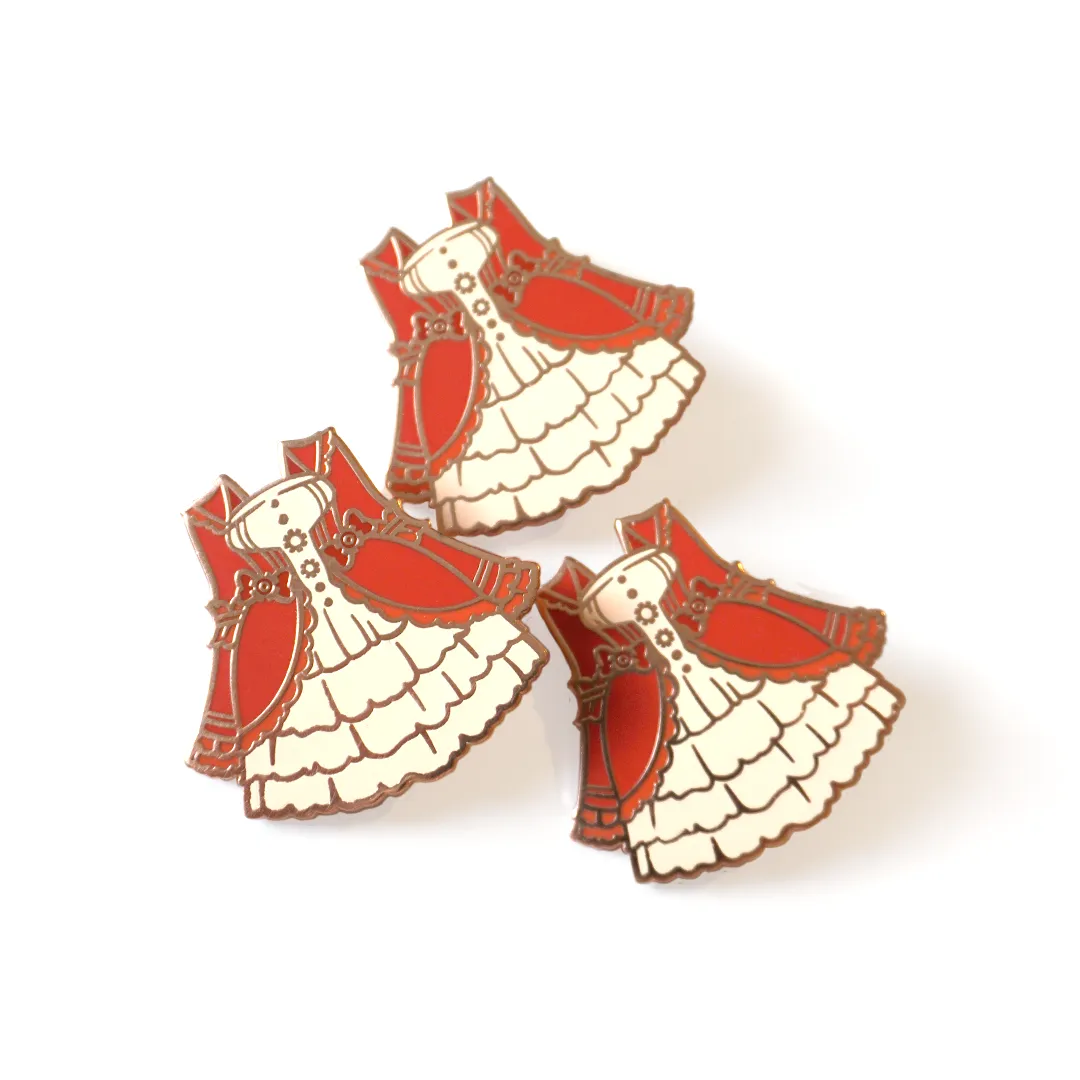 Steampunk Lolita (Bordeaux) | Enamel Pin