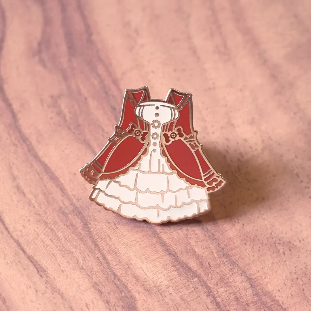 Steampunk Lolita (Bordeaux) | Enamel Pin